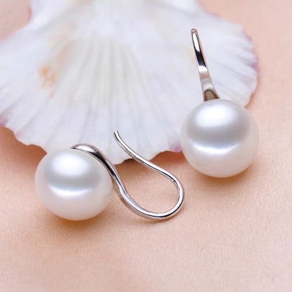 Real pearl earrings - Picture 2 of 12